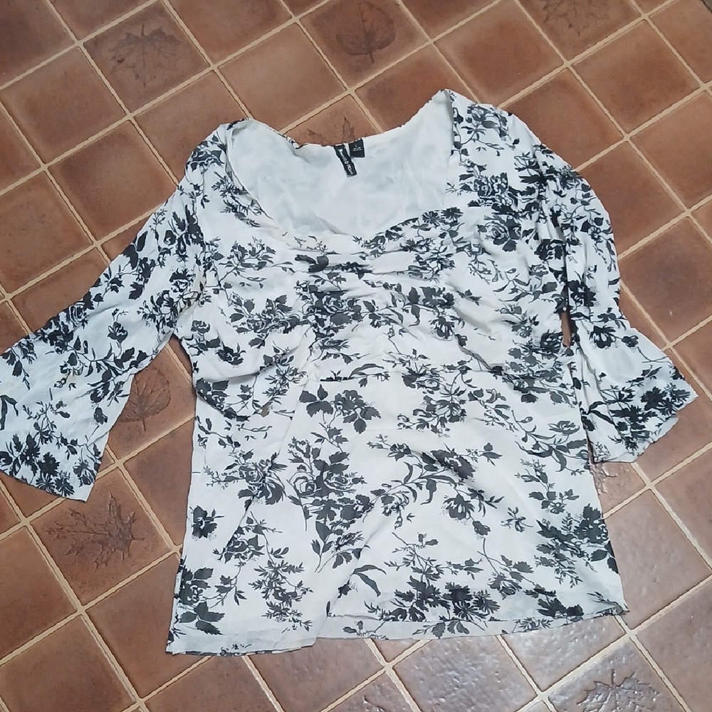 Y2k Print blouse